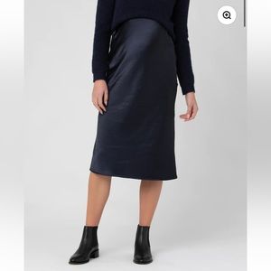 Ripe Maternity Lexie Satin Skirt Navy